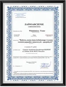 Bescheinigung – Aufbau, Zustandsbewertung und Bewertung von Lkw und Spezialfahrzeugen, 2013